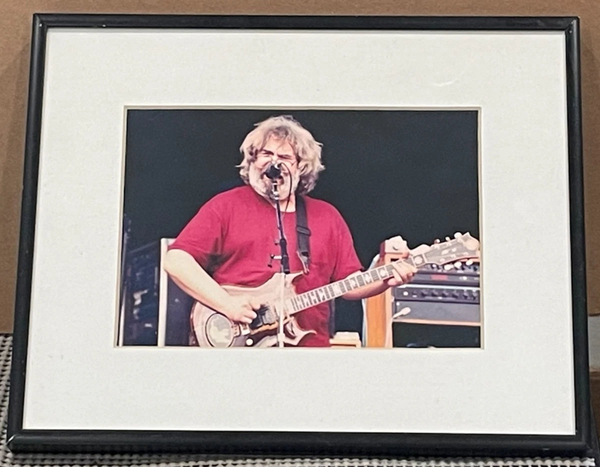Grateful Dead Jerry Garcia "Jerry in Red" Framed 5" x 7" Photo