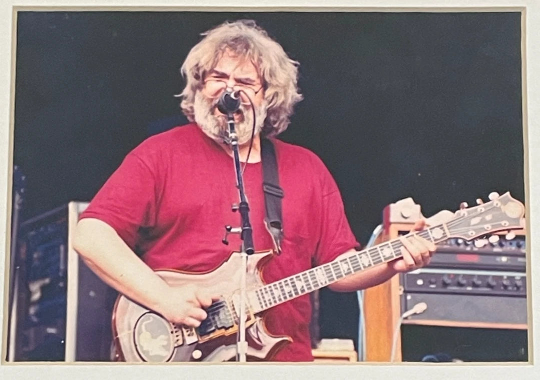 Grateful Dead Jerry Garcia "Jerry in Red" Framed 5" x 7" Photo