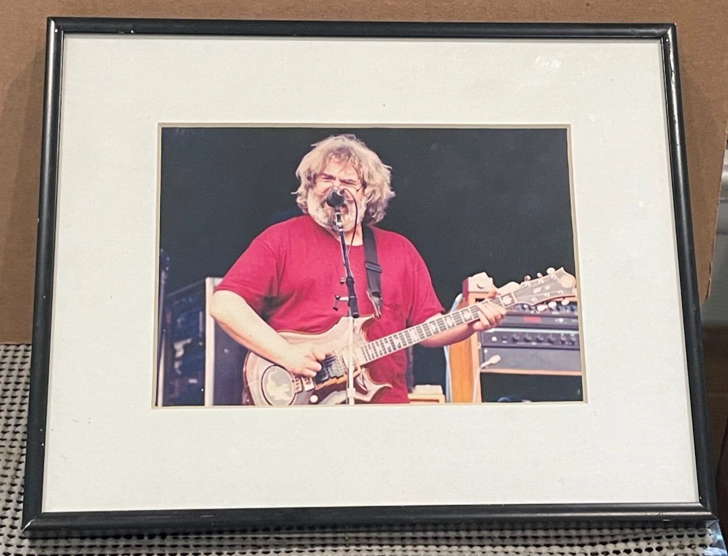 Grateful Dead Jerry Garcia "Jerry in Red" Framed 5" x 7" Photo