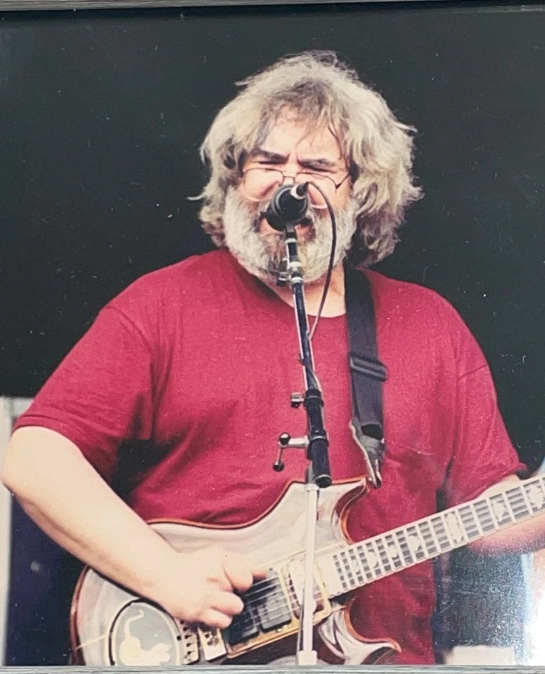 Grateful Dead Jerry Garcia "Jerry in Red" Framed 5" x 7" Photo
